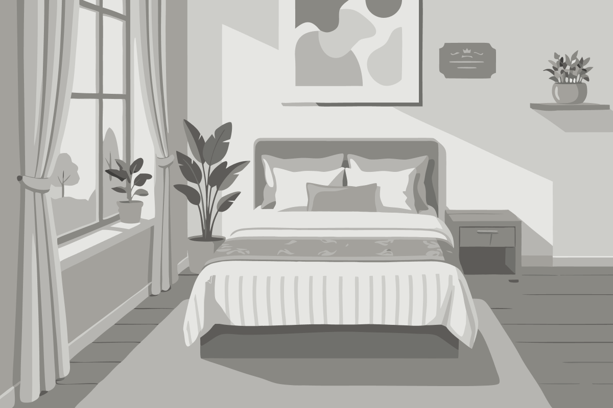 Quarto Deluxe com Cama de Casal (2 Adultos + 1 Criança)